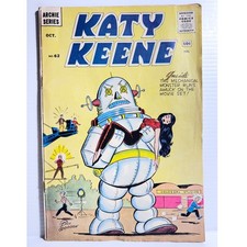 Vintage Katy Keene #62 1961 Archie Comics Final Issue Robot Cover Bill Woggon picture