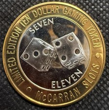 ⭐️McCARRAN AIRPORT CASINO Limited Edition 999% .6 Oz Pure Silver Strike Center⭐️ picture