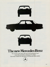 1973 Mercedes-Benz U.S. Debut Silhouette New Sedan Surprise Vintage Print Ad picture