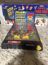 Vintage 1988 Super Mario Bros Electronic Tabletop Pinball Game W/Box Great Shape picture