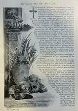 1888 Theater Design Pictorial Art on the Stage picture