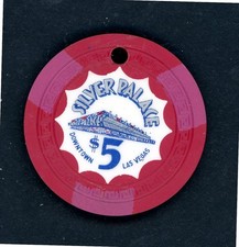 XXRARE $5.00 Silver Palace Las Vegas, Nevada Casino Chip picture