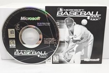 1999 Microsoft Baseball 2000 PC Game Disc & Manual Tested - picture
