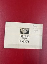 Posters Issued By The U.S Navy Vintage WW1 Booklet 1918 Recruiting Bureau Press picture