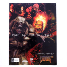 2004 Doom 3 Video Game Promo Vintage Print Ad Retro Original Magazine Advert Art picture