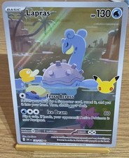 Lapras 131/128 - Illustration Rare - 30th Celebration - Pokémon TCG - EXC picture