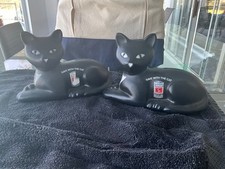Vintage Eveready Battery Advertising Save W/the Cat Piggy Bank 1981 With Stopper picture