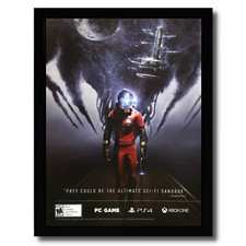 2017 PREY Framed Print Ad/Poster PS4 Xbox One PC Sci-Fi Aliens Horror Game Art picture