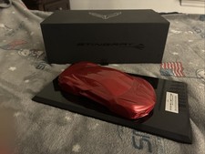 2023 Chevrolet Corvette Stingray C8 Speed Shape Model Torch Red VIN Plaque Box picture