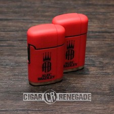 Alec Bradley Double Flame Adjustable Refillable Cigar Torch Lighter RD - 2 Pack picture
