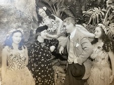 Original Early  Photograph 1940s Of Actors  Very Rare 8x10 Sepia picture