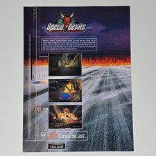 Speed Devils Online Racing Sega Dreamcast Authentic Magazine Ad picture