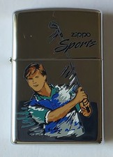 1999 Vintage Unfired Zippo Lighter Sport Series Golf Art Does Have Seal Intact picture