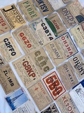 Vntg Intl Radio CALL SIGN Cards 1940’s 50’s USSR Sweden Australia Lot Rare picture