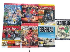 Lot of 7 New Gearhead Magazines Lowbrow Punk Hot Rods Kustom Kulture Automotive picture