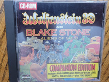 WOLFENSTEIN 3D/BLAKE STONE ALIENS OF GOLD COMPANION EDITION CASE, CDROM TESTED picture