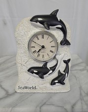 Seaworld Killer Whale Clock Vintage picture