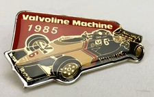 Vintage 1985 Valvoline Machine IndyCar Hat Lapel Pin NOS Race Car #6 Gold Tone picture