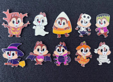 2026 Disney Chip&Dale Trick or Chipmunk Mystery Pins full set of 10pcs Halloween picture