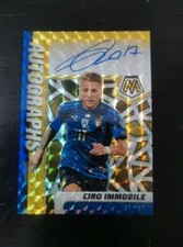 2021-22 Panini Mosaic Ciro Immobile Scripts Gold Prizm Auto 1/10 Lazio Italy picture