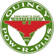 QUINCY POW R PLUS Independent Gasoline New Steel Sign: 24