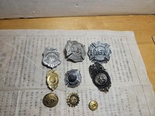 Vintage F.D. Fire Dept Fireman Uniform Button Lot 9 Extra Quality picture