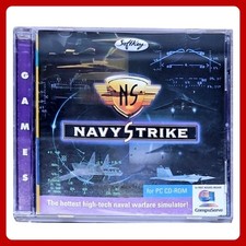 Navy Strike PC Game CD-ROM 1996 SoftKey DOS Naval Warfare Simulator Jet Combat picture