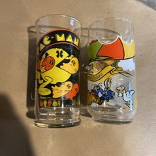 Vintage PAC-MAN Drinking Glass Great Muppet Caper. 1982 Bally Midway Mfg. Co. picture