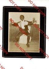WOW Antique 1900 African American Stage Performer Black Americana Unusual Photo picture