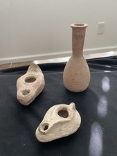 PICK ONE Ancient Holy Land Pottery Oil Lamp or Vessel - Around Time of Jesus picture
