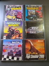 Retro PC Racing Game Lot + Microsoft Flight Simulator - 6 Games - NFS3, Indycar picture