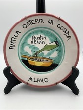 VTG Ristorante Del Buon Ricordo Plate Antica Osteria La Gobba MILANO 1988 VIETRI picture