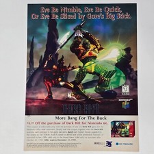 Dark Rift Nintendo 64 N64 More Bang Print Ad/Poster Promo Art picture
