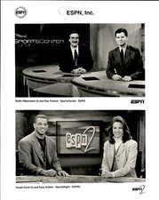 GA302 1995 Orig Photo ESPN & ESPN2 HOSTS KEITH OLBERMAN DAN PATRICK SUZY KOLBER picture