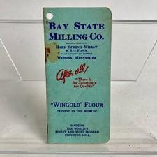 Vintage 1942 Bay State Milling Co Wingold Flour Notebook WWII Era Winona, MN picture