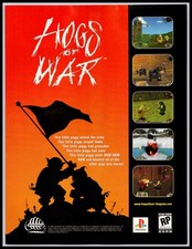 2000 Playstation Hogs Of War Infogrames Game Promo Art Full Page Print Ad picture