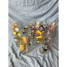 Vintage 1973 Pepsi Collector Series Looney Tunes Glasses Lot of 17 Warner Bros picture