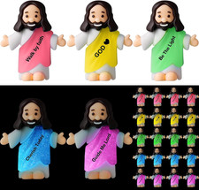 25 Pcs Little Jesus Figurine Glow in the Dark, Bible Style | Bulk picture
