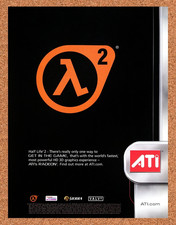 2004 Half-Life 2 ATI PC Original Advertisement / Retro Promo v1 picture