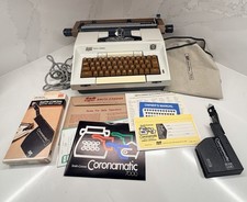 Vtg Smith Corona Coronamatic 7000 Electric Typewriter 8EL Case Manual Ribbons picture