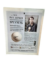 2000 Nike Golf Paul Azinger Spinning Wonder Ball Vintage Print Ad picture
