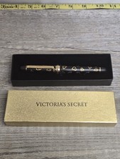 Victoria’s Secret Vintage Black Gold Heart Pen Collector Gift RARE picture