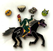 Odyssey of the Mind Halloween New York NY Headless Horseman 5 Pin Set Lot OotM picture