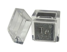 Metal Cube 99.9% Pure Periodic Table Element Engraved Density Collection + Case picture