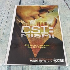 2008 CSI Miami Television Series CBS Show Print Ad/Poster Promo Art Magazine Pg picture