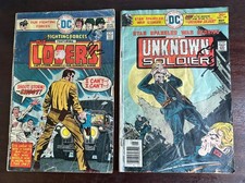 Lot of 2 Vintage 1970s War Comics (Unknown Soldier/The Losers): Pre-Owned picture