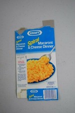 Vintage 1987 Kraft Spiral Macaroni & Cheese Box. Empty picture