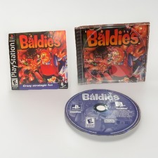 Baldies (Sony PlayStation 1 PS1, 2003) Game and Case The Case Damage Game Crisp picture