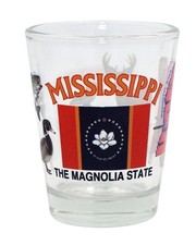 MISSISSIPPI THE MAGNOLIA STATE ALL-AMERICAN COLLECTION SHOT GLASS SHOTGLASS picture
