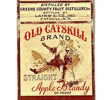 1930'S- OLD CATSKILL APPLE BRANDY, GREENE COUNTY FRUIT DISTILLERS, FEDERAL MATCH picture